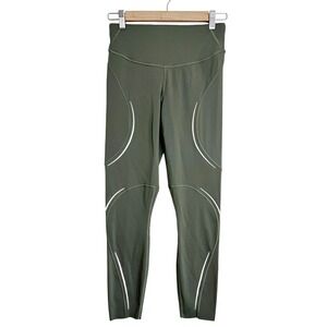 Lululemon Base Pace Reflective High Rise Leggings Green Size 6 Running Training